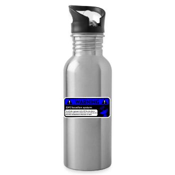 GPS alert and vehicle location - Water bottle with straw - silver - Right