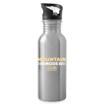 Mountain mode on Wandern Berge Bergsteigen - Trinkflasche mit integriertem Trinkhalm - Lightsilver - Rechts