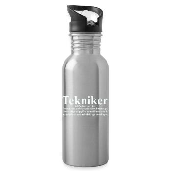 Tekniker - Gourde avec paille intégrée - argent clair - Droite