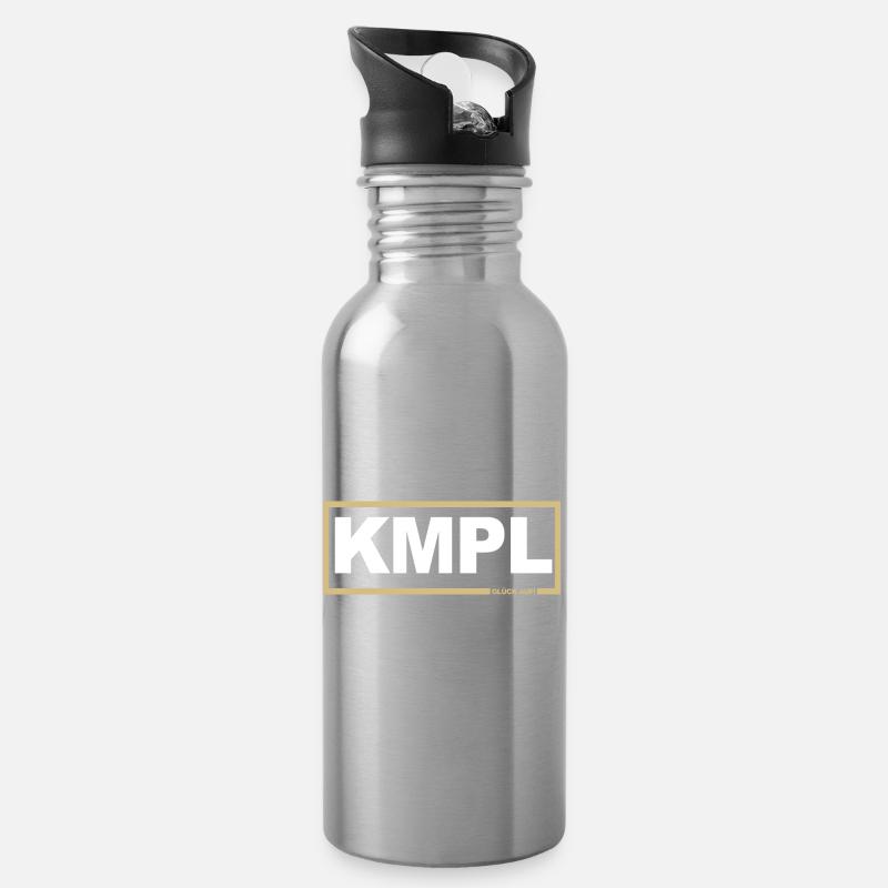 KMPL - Mon pote gold - Gourde avec paille intégrée - argent clair