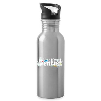 Dentist Dentist - Water bottle with straw - silver - Right