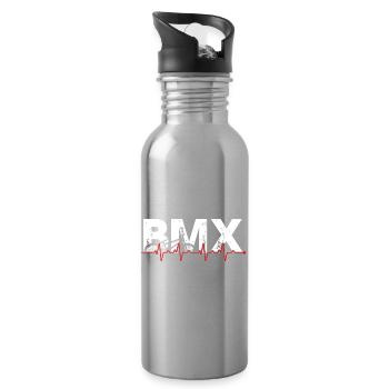 T-shirt BMX Pulse Graphic - Gourde avec paille intégrée - argent clair - Droite