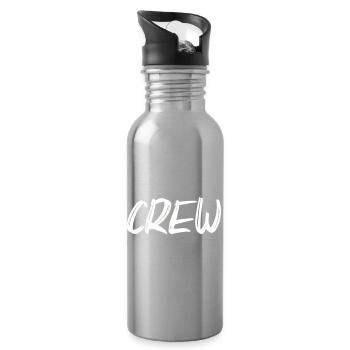 crew - Water bottle with straw - silver - Right