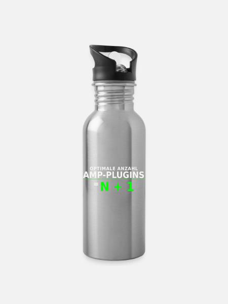 Optimale Anzahl Amp-Plugins = N + 1 - Trinkflasche mit integriertem Trinkhalm - Lightsilver