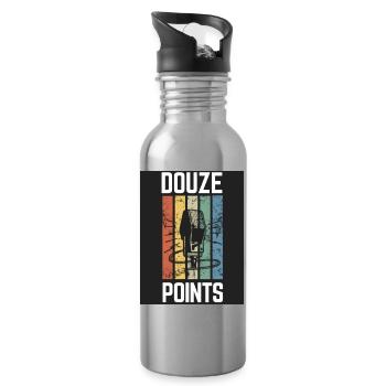 Douze Points Eurovision - Trinkflasche mit integriertem Trinkhalm - Lightsilver - Rechts