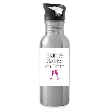Bride_Babes - Gourde avec paille intégrée - argent clair - Droite