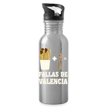 Fallas Pyro Chorrus - Trinkflasche mit integriertem Trinkhalm - Lightsilver - Rechts