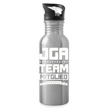 JGA TEAM MITGLIED - Trinkflasche mit integriertem Trinkhalm - Lightsilver - Rechts