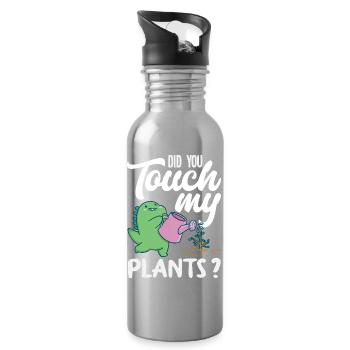 Garten- Und Pflanzenliebhaber Geschenke - Trinkflasche mit integriertem Trinkhalm - Lightsilver - Rechts