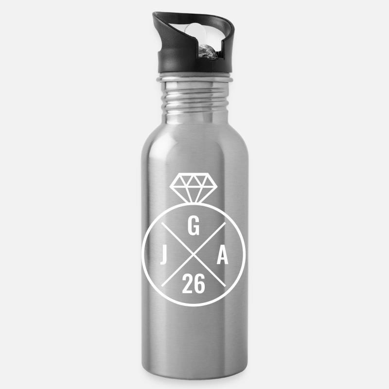 Jga 2026 Ehering Ring Junggesellinnenabschied 2026 - Trinkflasche mit integriertem Trinkhalm - Lightsilver