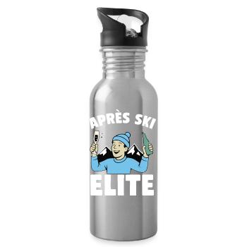 Après Ski Elite Celebration - Water bottle with straw - silver - Right