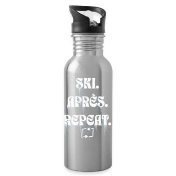 Ski Après Repeat - Gourde avec paille intégrée - argent clair - Droite