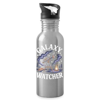 Galaxy Watcher - Trinkflasche mit integriertem Trinkhalm - Lightsilver - Rechts