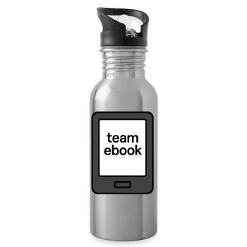 Which team do you belong to? - Team eBook-Reader - Water bottle with straw - silver - Right