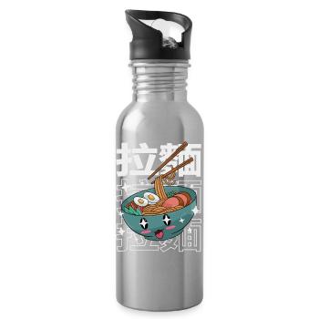 Kawaii Ramen-Bowl - Trinkflasche mit integriertem Trinkhalm - Lightsilver - Rechts