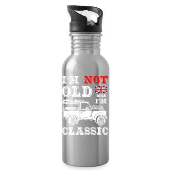 I_Am_Not_Old_I_Am_Classic - Gourde avec paille intégrée - argent clair - Droite