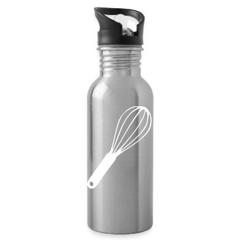 Whisk Cook Gift - Water bottle with straw - silver - Right