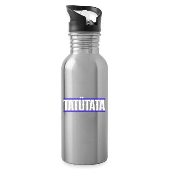 Tatuetata_- - Water bottle with straw - silver - Right