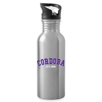 Córdoba Est. 2006 - Trinkflasche mit integriertem Trinkhalm - Lightsilver - Rechts