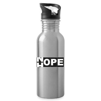 Hope Non - Gourde avec paille intégrée - argent clair - Droite