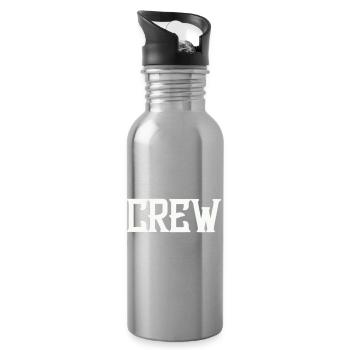 Crew - Trinkflasche mit integriertem Trinkhalm - Lightsilver - Rechts