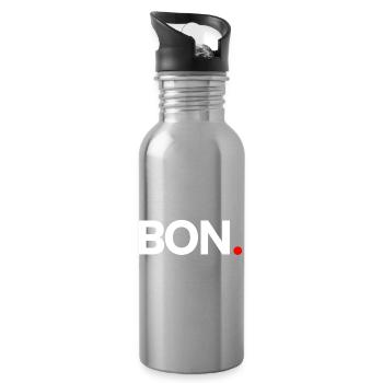GUT | Reaktion des minimalistischen Humors - Trinkflasche mit integriertem Trinkhalm - Lightsilver - Rechts