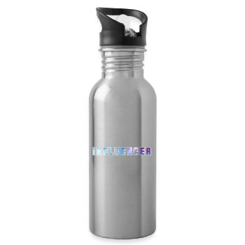 Influencer - Water bottle with straw - silver - Right