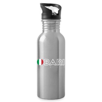 Bari - Trinkflasche mit integriertem Trinkhalm - Lightsilver - Rechts