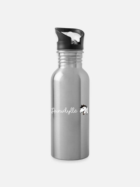 Hunidylle_Cannelle - Water bottle with straw - silver