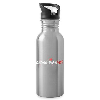 Grand-Pere fect - Gourde avec paille intégrée - argent clair - Droite