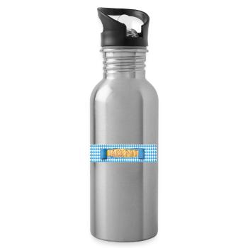 Jackpot Nouveau Succès Professionnel Cadeau Motivation - Gourde avec paille intégrée - argent clair - Droite