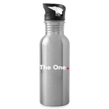 The one - Water bottle with straw - silver - Right