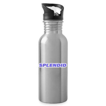 SPLENDID - Trinkflasche mit integriertem Trinkhalm - Lightsilver - Rechts