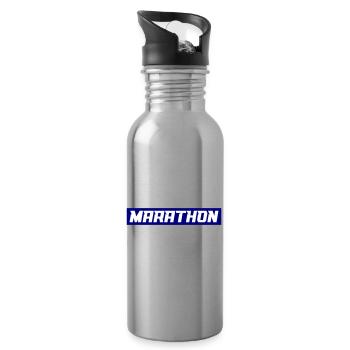 marathon - Water bottle with straw - silver - Right