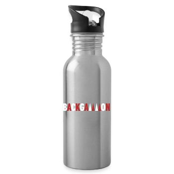 backgammon - Water bottle with straw - silver - Right