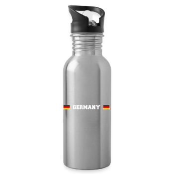 DE Fanshirt - Trinkflasche mit integriertem Trinkhalm - Lightsilver - Rechts