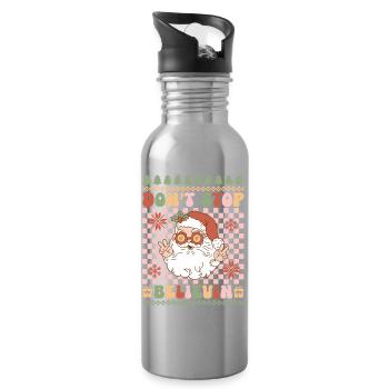 Pull de Noël moche - Gourde avec paille intégrée - argent clair - Droite