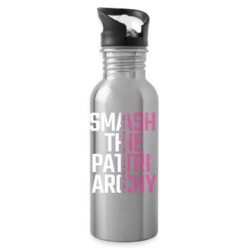 Smash the Patriarchy - Fight for Equality - Water bottle with straw - silver - Right