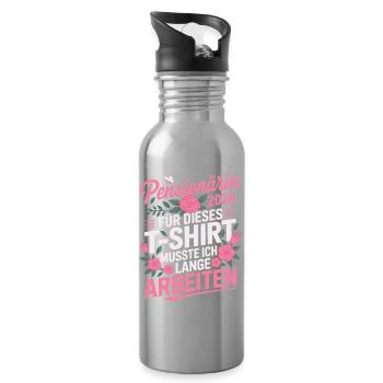 Pensioner 2026 - Water bottle with straw - silver - Right