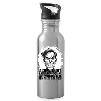 Oh how good that no one knows what I'm looking for... - Water bottle with straw - silver - Right