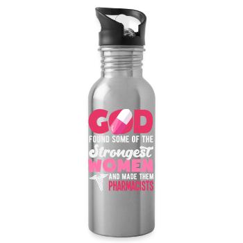 Pharmacist Pharmaceutical Technical - Water bottle with straw - silver - Right
