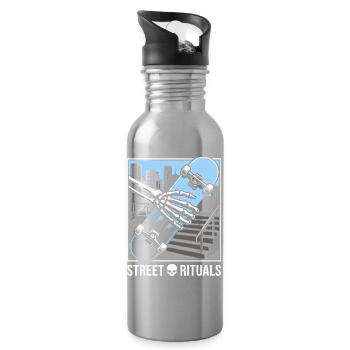 T-shirt, sweat à capuche, sac et casquette de Skater Street Rituals - Gourde avec paille intégrée - argent clair - Droite