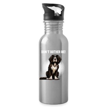 Don't Bother Me Münsterländer Münsterländerhalter - Water bottle with straw - silver - Right