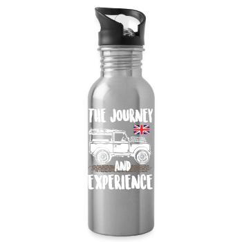 The_Journey_and_Experience - Gourde avec paille intégrée - argent clair - Droite