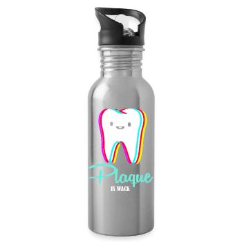 dentiste - Gourde avec paille intégrée - argent clair - Droite
