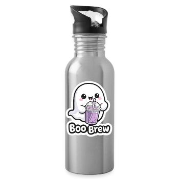 Kawaii Boo Brew Ghost - Gourde avec paille intégrée - argent clair - Droite