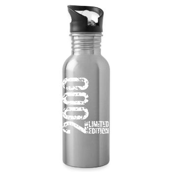 Limitierte Auflage des Jahres 2000 - Trinkflasche mit integriertem Trinkhalm - Lightsilver - Rechts