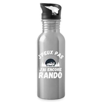 J ai encore randonnée 1 - Gourde avec paille intégrée - argent clair - Droite
