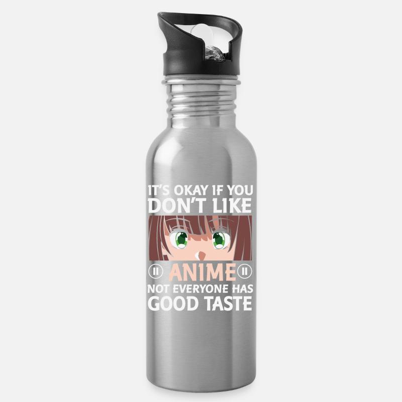 Fernsehen, Fernsehen, Serien - Trinkflasche mit integriertem Trinkhalm - Lightsilver