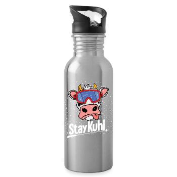 Stay_Kuhl_big - Gourde avec paille intégrée - argent clair - Droite